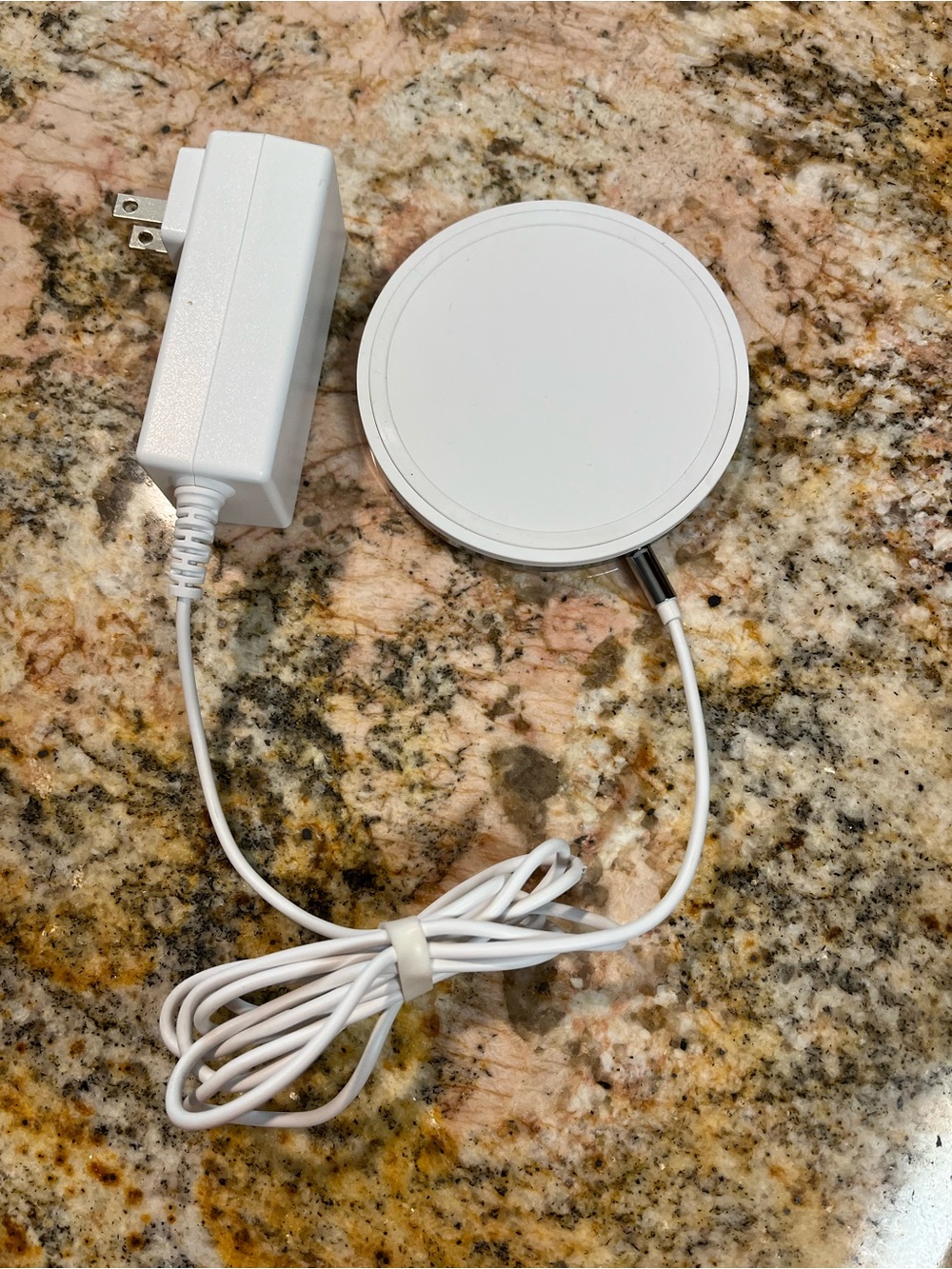 White Charging Pad with Power Adapter